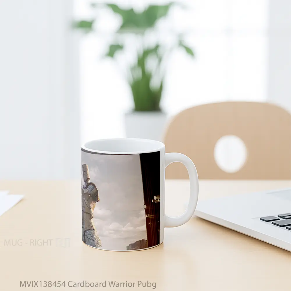 Mug Cardboard Warrior Pubg Cangkir Gamer - All-side / Desain