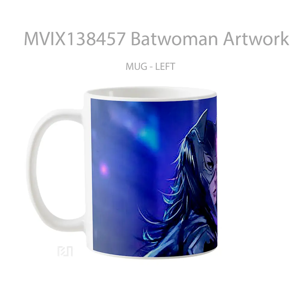 Mug Batwoman Artwork Gelas Seni Modern - All-side / Desain