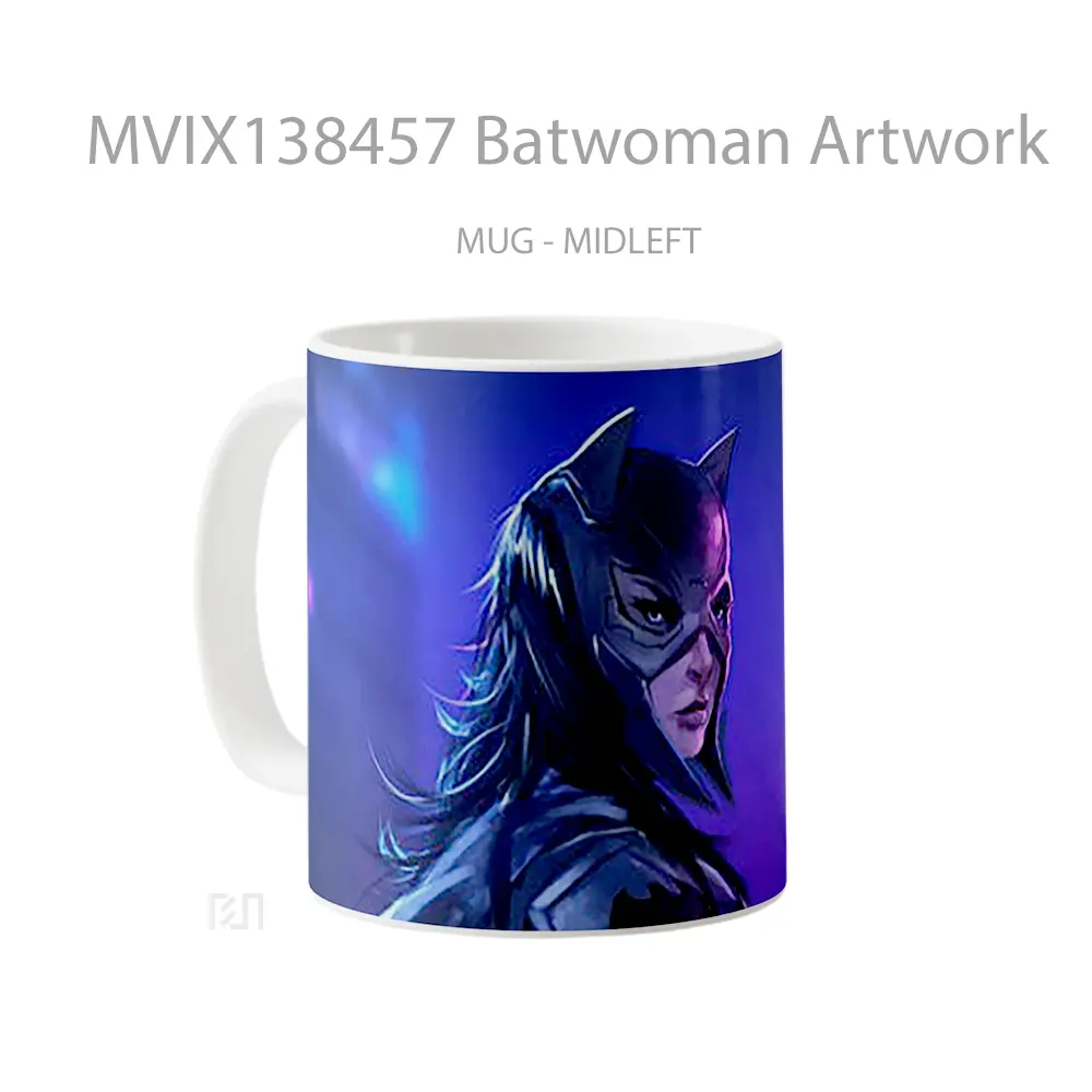Mug Batwoman Artwork Gelas Seni Modern - All-side / Desain