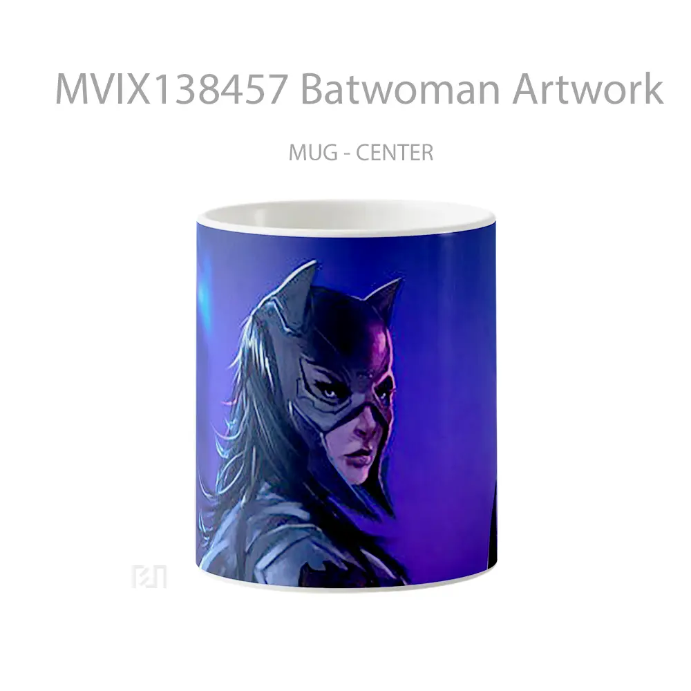 Mug Batwoman Artwork Gelas Seni Modern