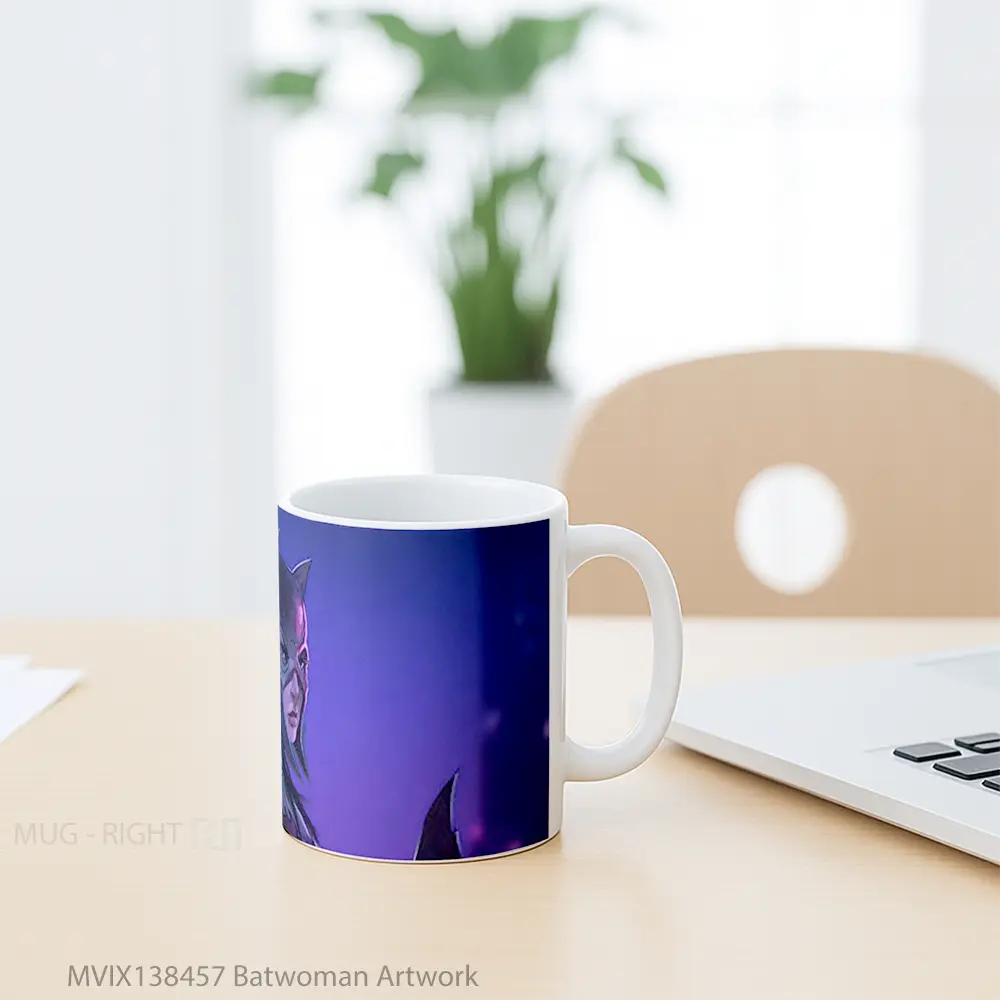 Mug Batwoman Artwork Gelas Seni Modern - All-side / Desain