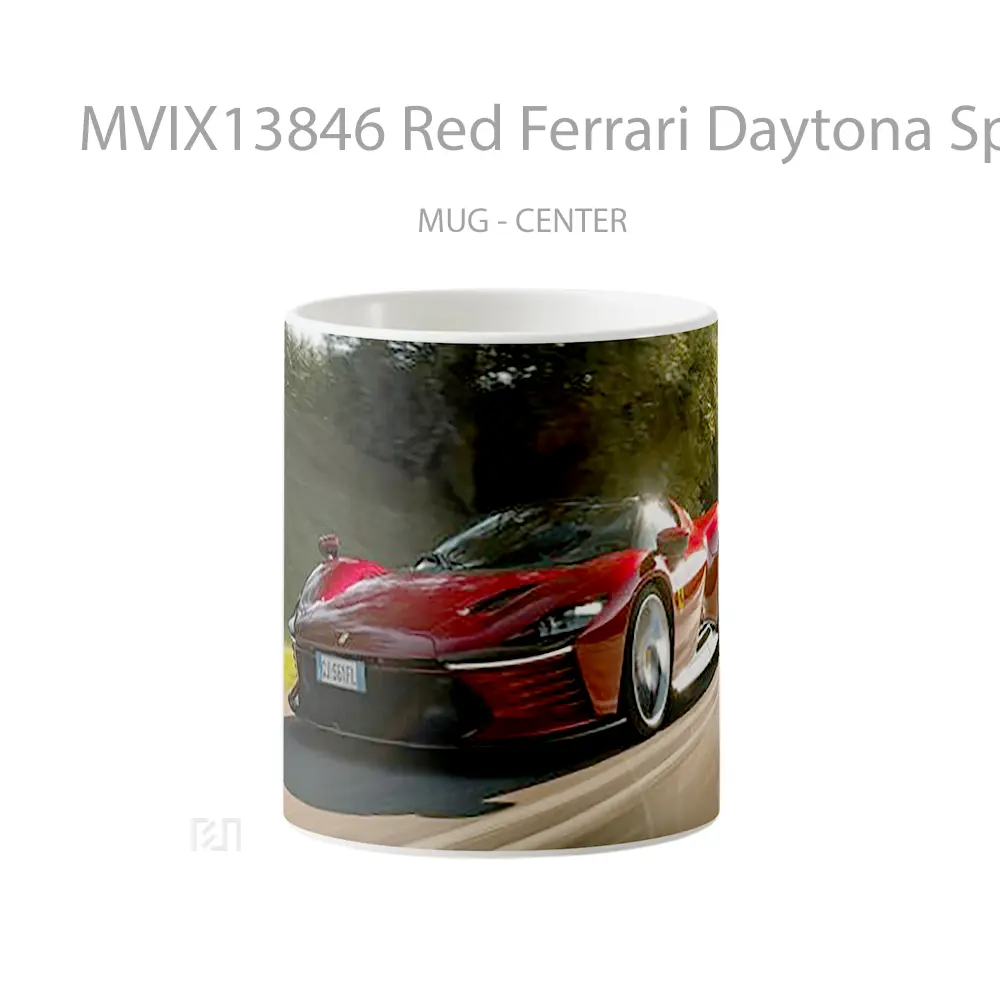Mug Red Ferrari Daytona Sp3 Cangkir Mobil