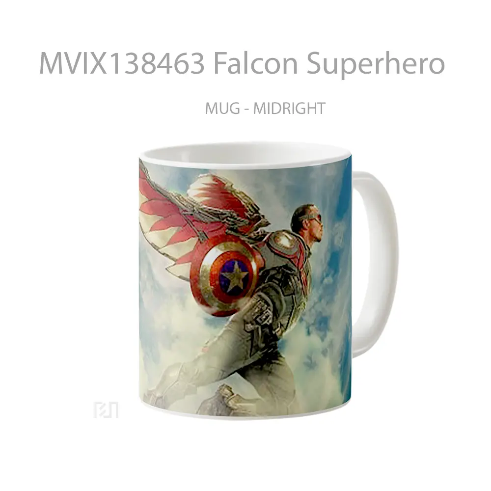 Mug Falcon Superhero Gelas Superhero - All-side / Desain