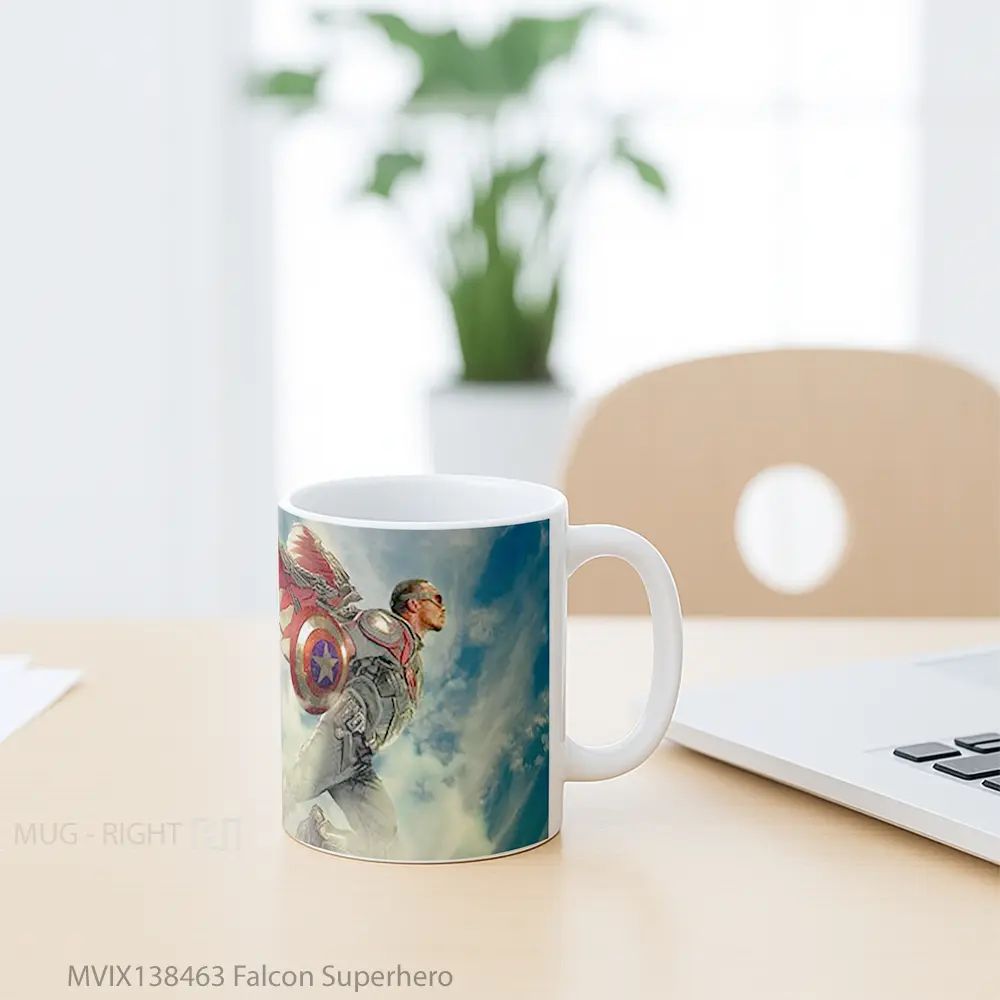 Mug Falcon Superhero Gelas Superhero - All-side / Desain