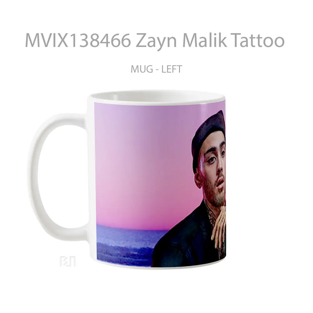 Mug Zayn Malik Tattoo Gelas Keramik Unik - All-side / Desain
