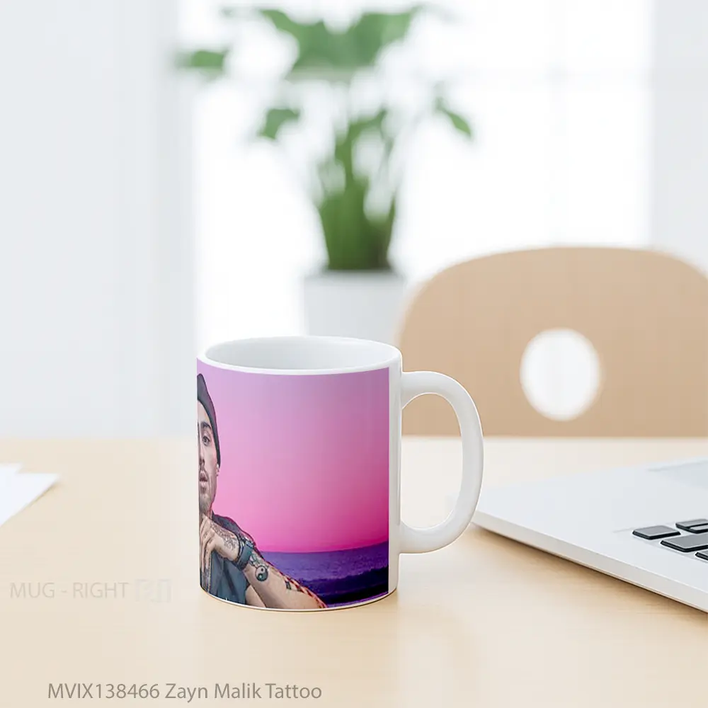 Mug Zayn Malik Tattoo Gelas Keramik Unik - All-side / Desain
