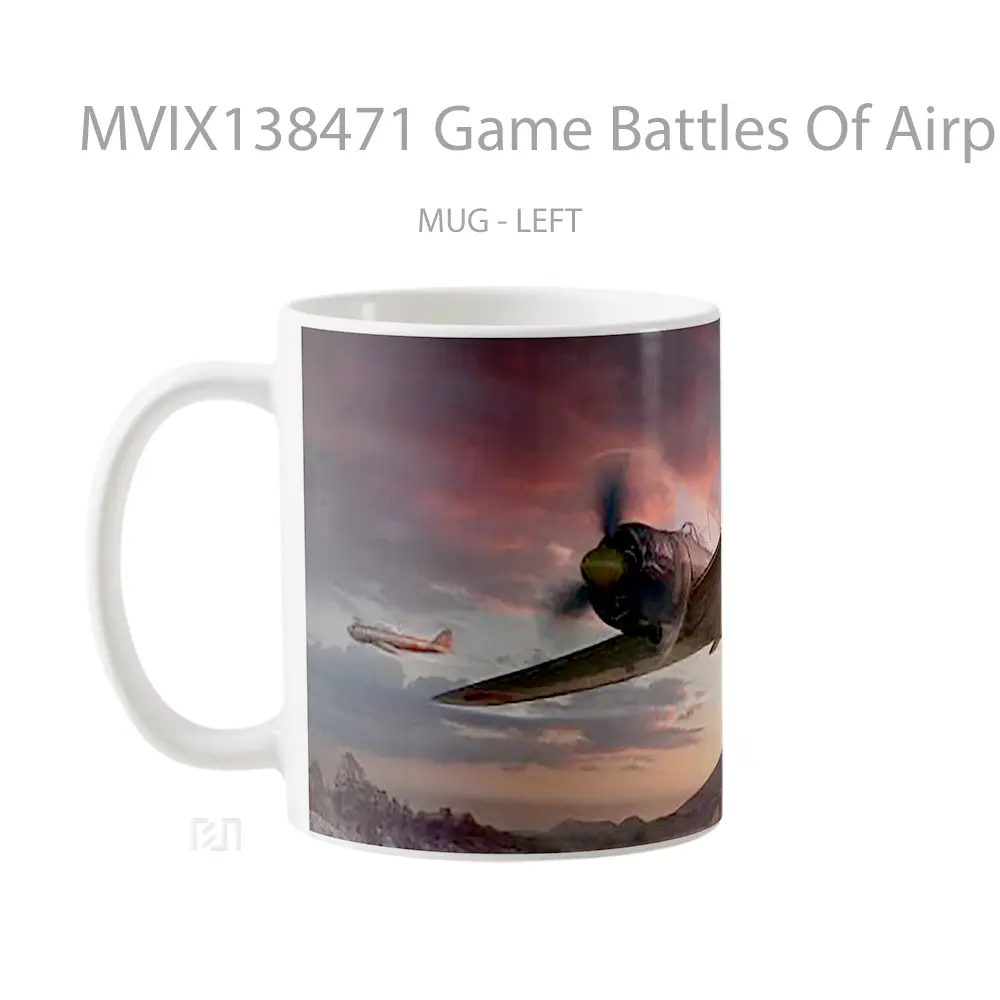 Mug Game Battles Of Airplanes Cangkir Gamer - All-side / Desain