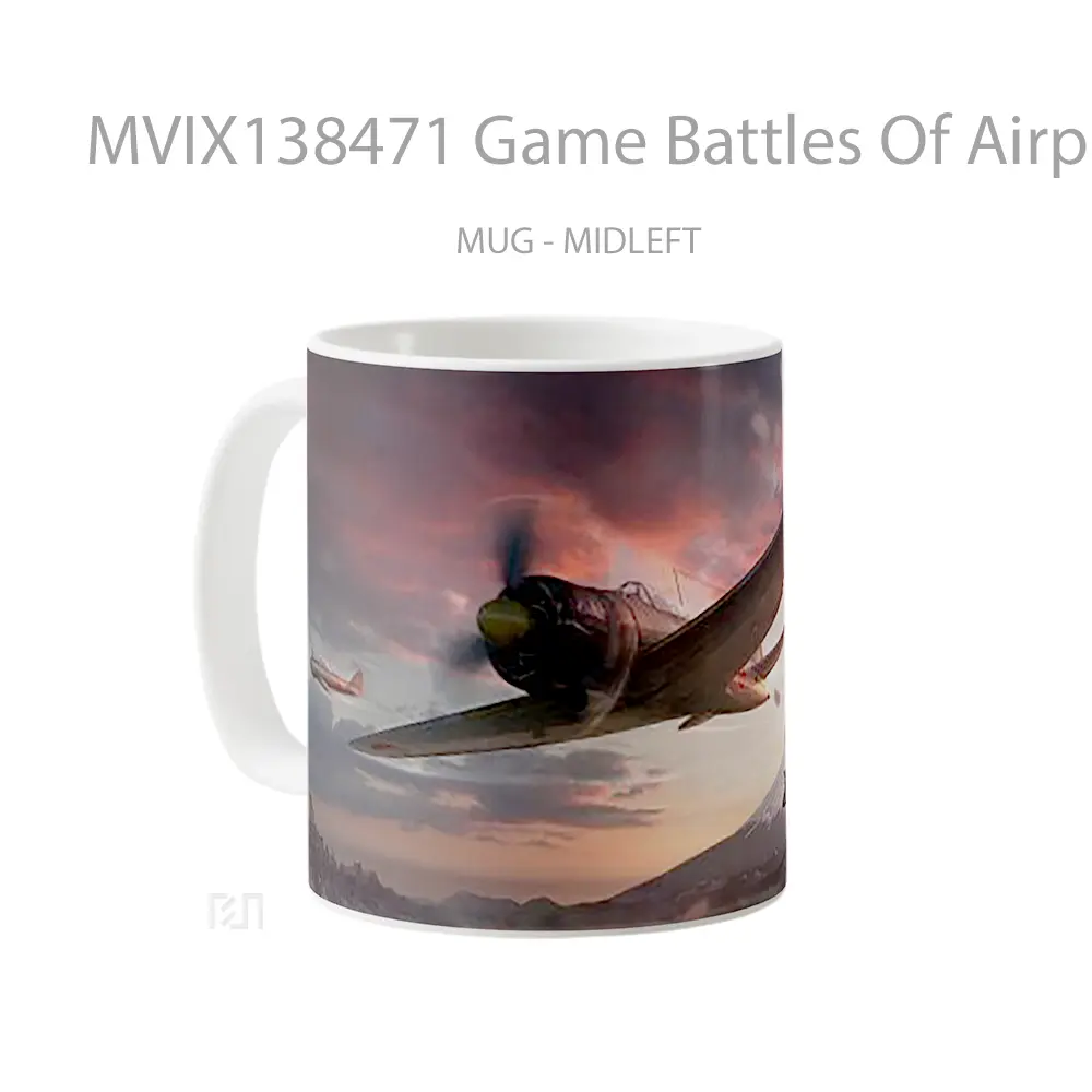 Mug Game Battles Of Airplanes Cangkir Gamer - All-side / Desain