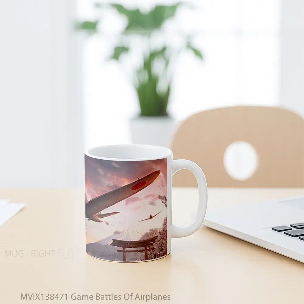 Mug Game Battles Of Airplanes Cangkir Gamer - All-side / Desain