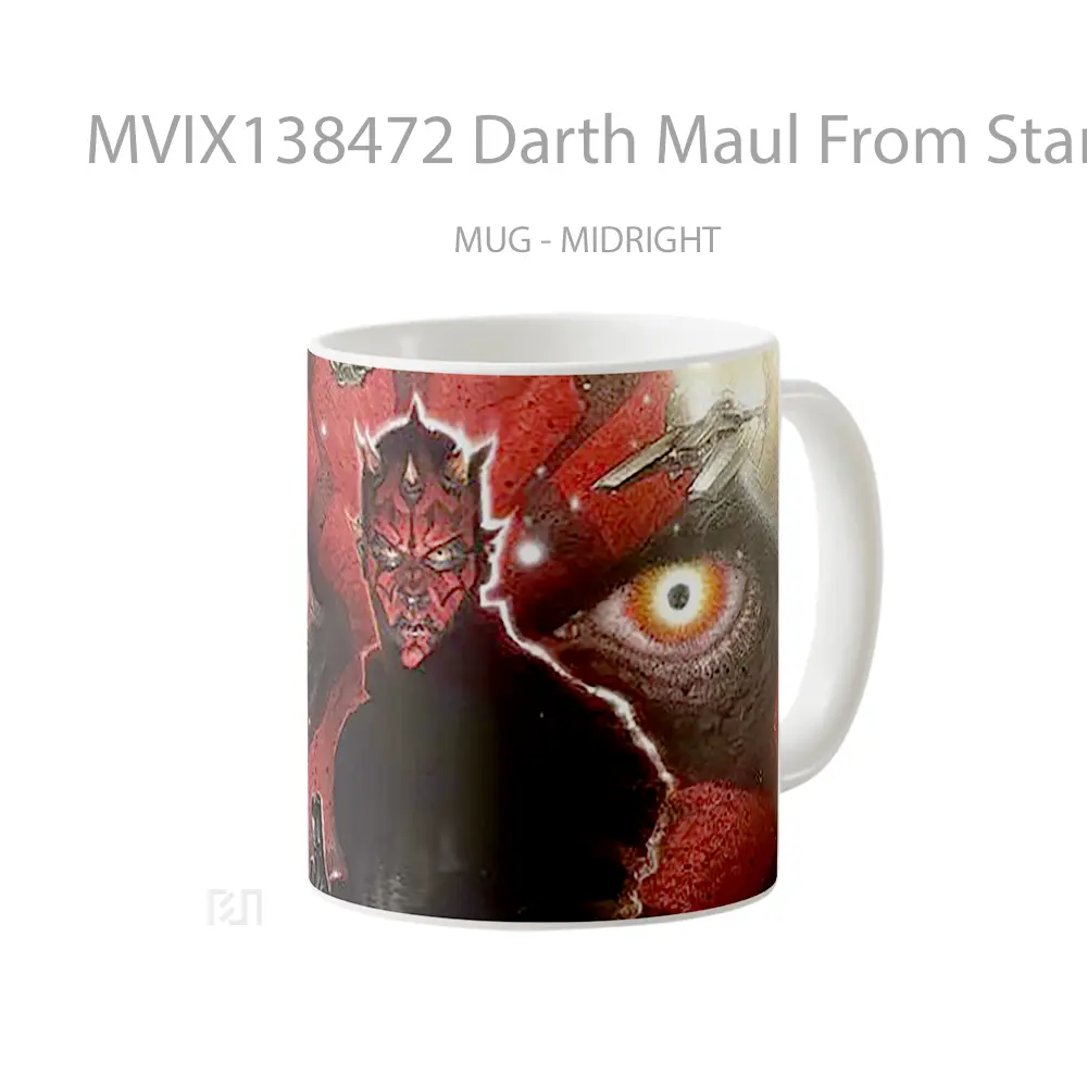 Mug Darth Maul From Star Wars Gelas Star Wars - All-side / Desain