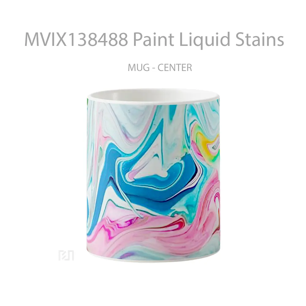 Mug Paint Liquid Stains Gelas Keramik Unik