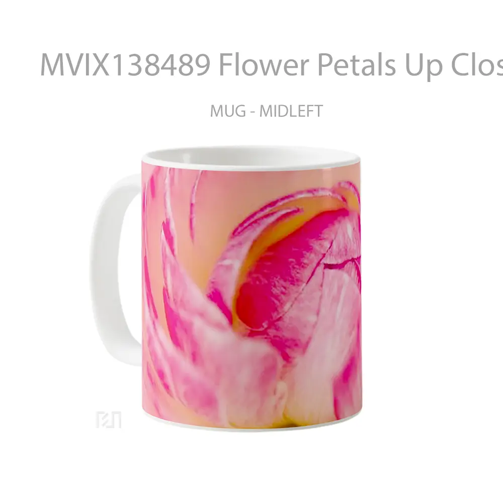 Mug Flower Petals Up Close Gelas Pemandangan Alam - All-side / Desain