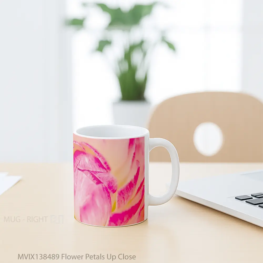 Mug Flower Petals Up Close Gelas Pemandangan Alam - All-side / Desain