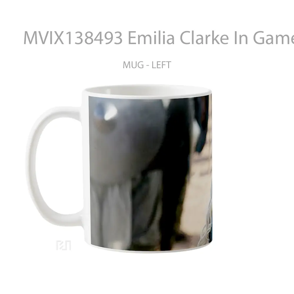 Mug Emilia Clarke In Game Of Thrones V2 Cangkir Gamer - All-side / Desain
