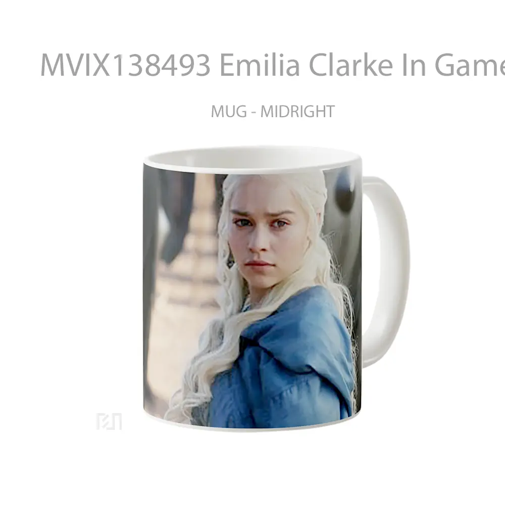 Mug Emilia Clarke In Game Of Thrones V2 Cangkir Gamer - All-side / Desain