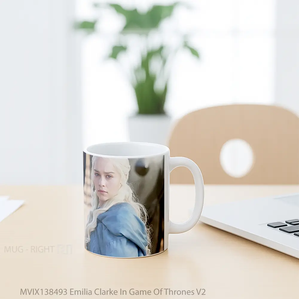 Mug Emilia Clarke In Game Of Thrones V2 Cangkir Gamer - All-side / Desain