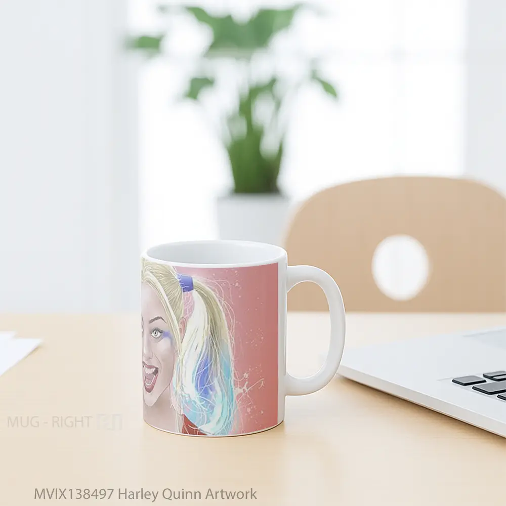Mug Harley Quinn Artwork Gelas Seni Modern - All-side / Desain