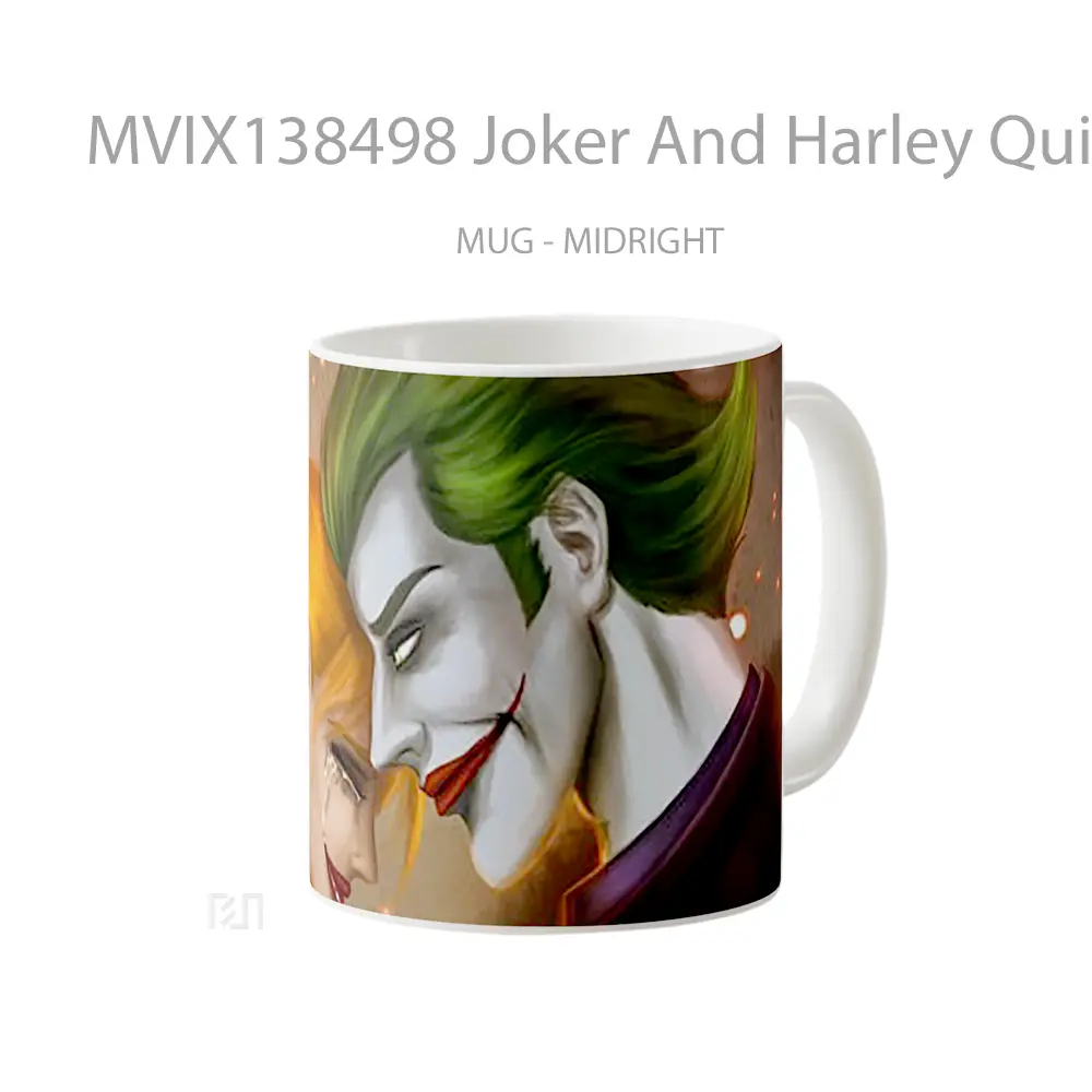 Mug Joker And Harley Quinn Fanart V2 Gelas Superhero - All-side / Desain