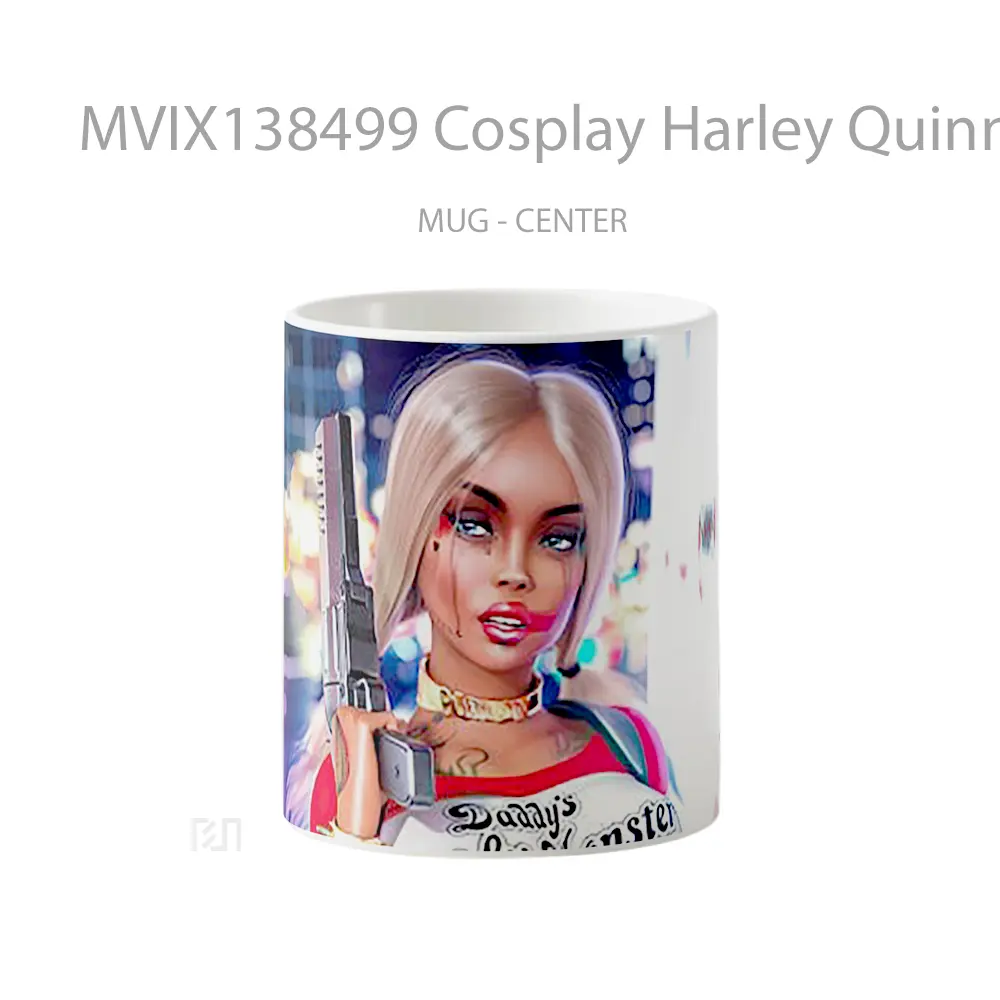 Mug Cosplay Harley Quinn Gelas Keramik Unik