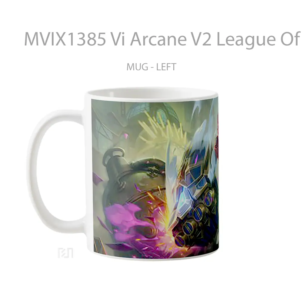 Mug Vi Arcane V2 League Of Legends Cangkir Gamer - All-side / Desain