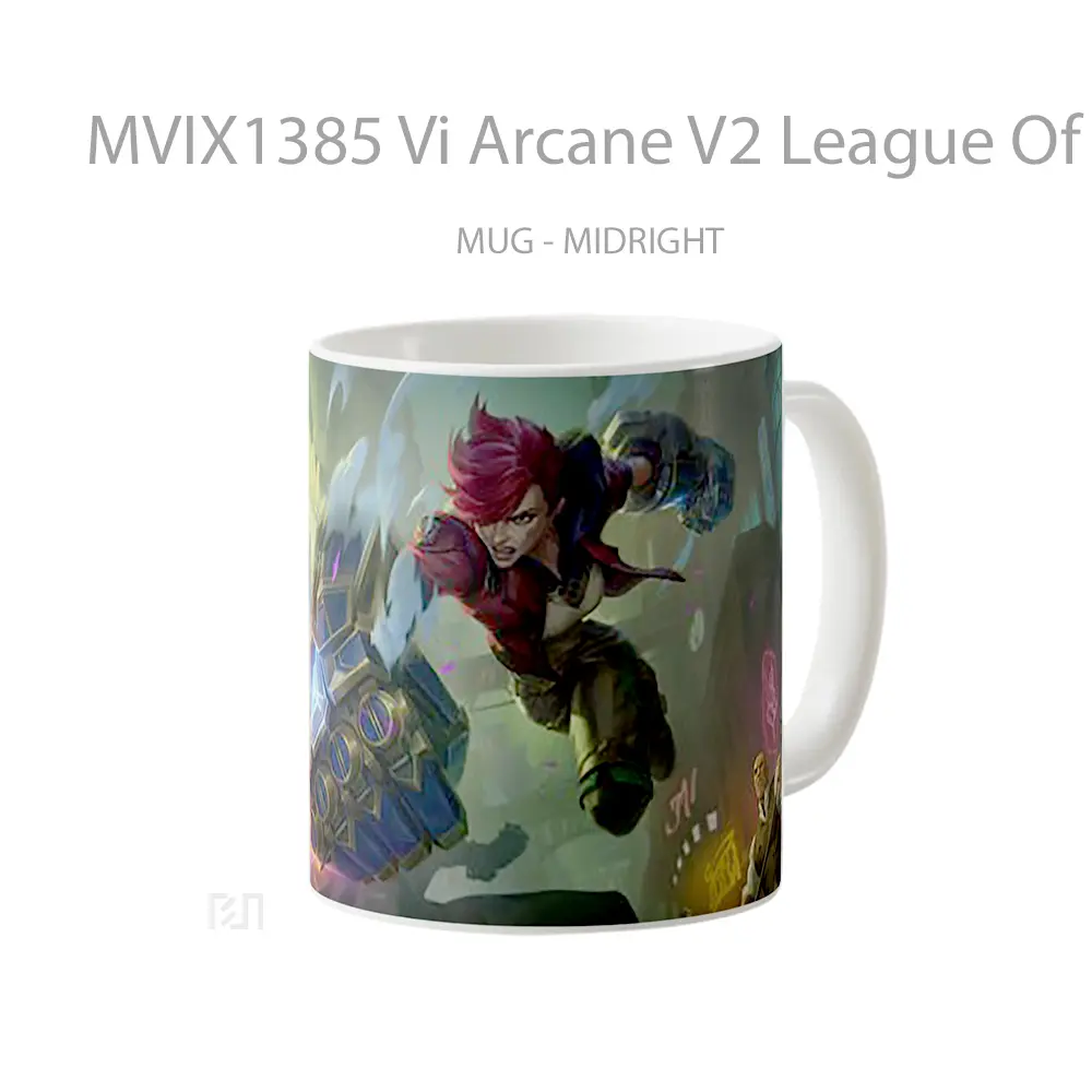 Mug Vi Arcane V2 League Of Legends Cangkir Gamer - All-side / Desain