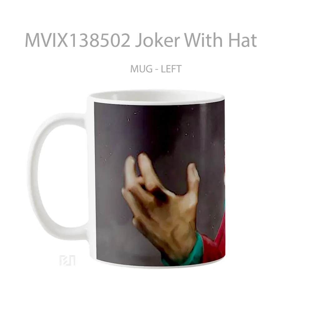 Mug Joker With Hat Gelas Superhero - All-side / Desain