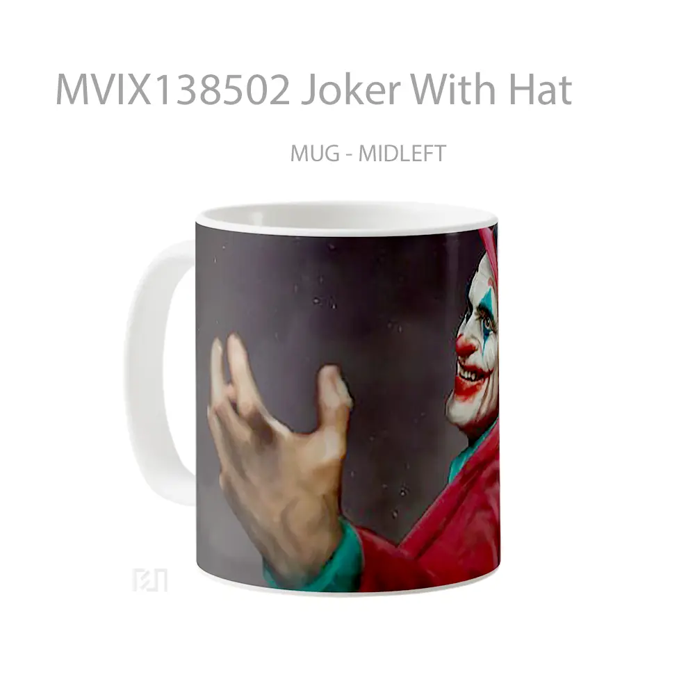 Mug Joker With Hat Gelas Superhero - All-side / Desain