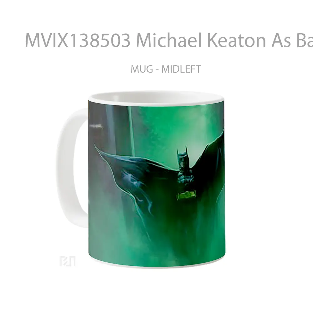 Mug Michael Keaton As Batman Fanart Gelas Superhero - All-side / Desain