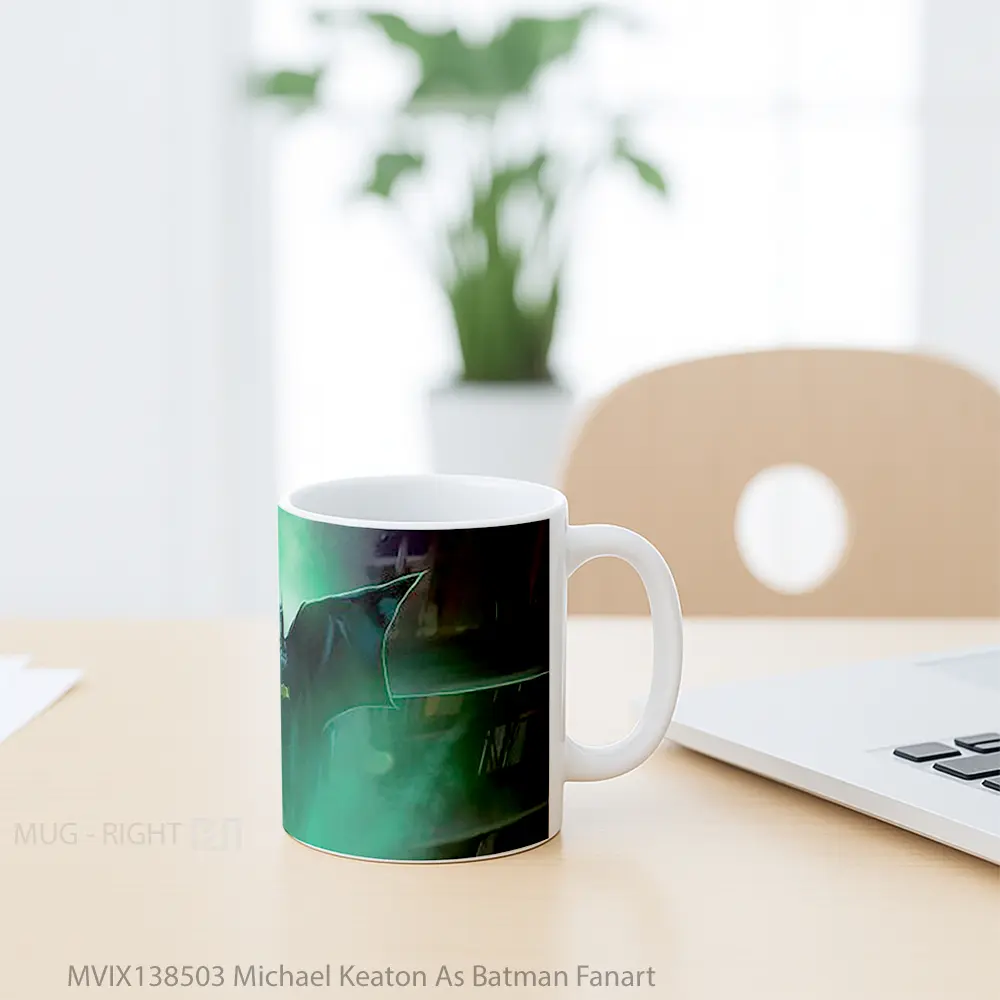 Mug Michael Keaton As Batman Fanart Gelas Superhero - All-side / Desain