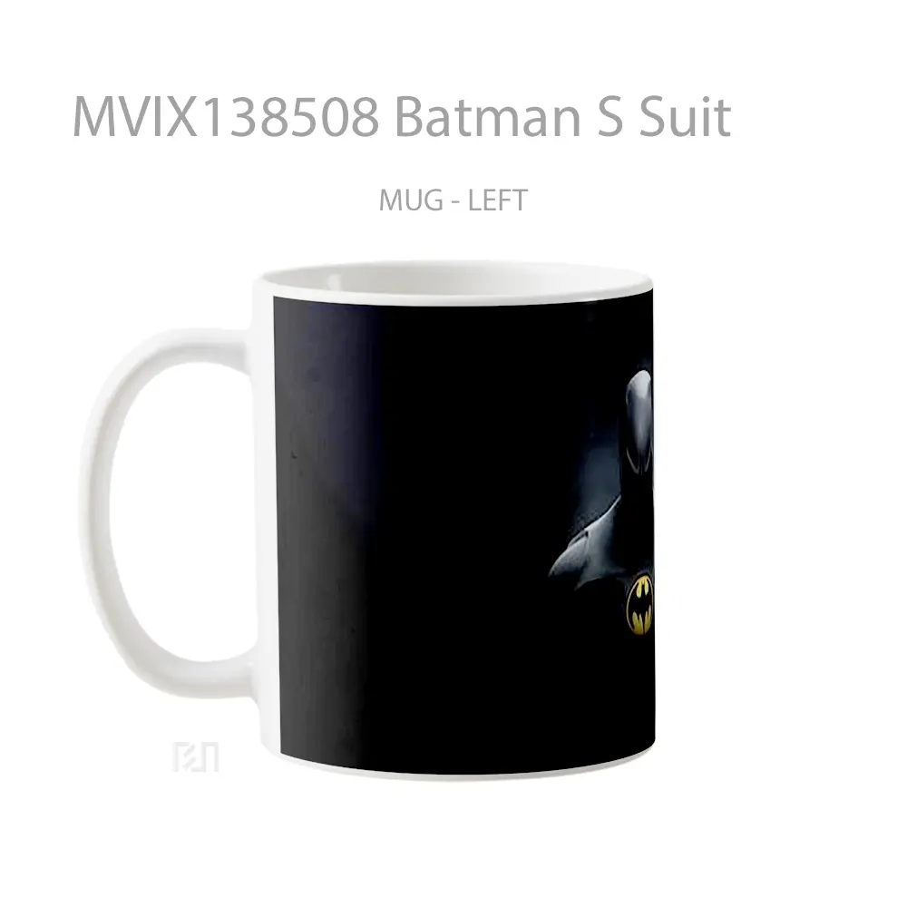 Mug Batman S Suit Gelas Superhero - All-side / Desain