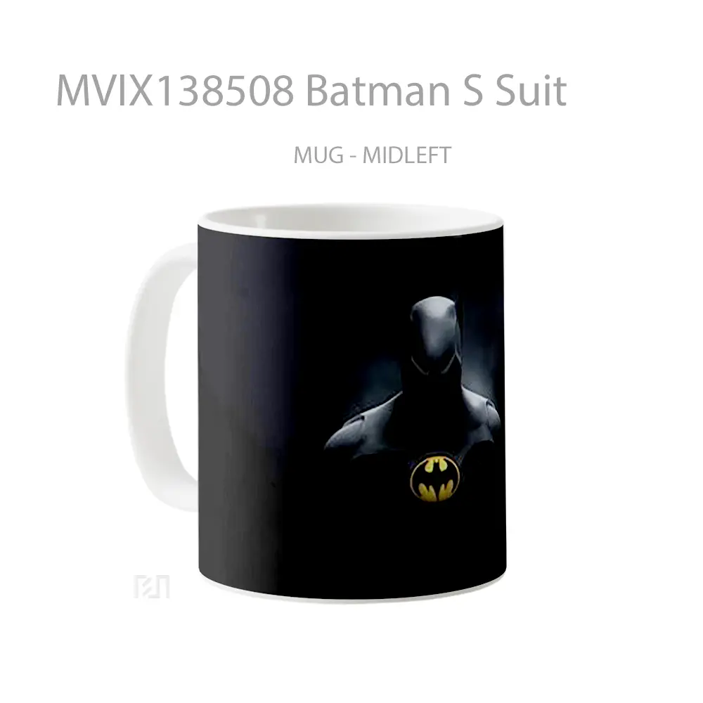 Mug Batman S Suit Gelas Superhero - All-side / Desain