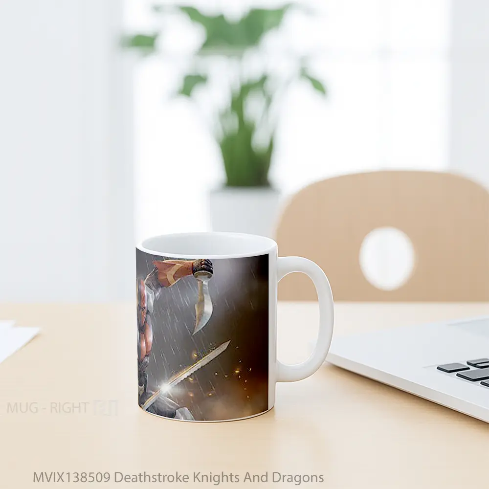 Mug Deathstroke Knights And Dragons Gelas Fantasi - All-side / Desain