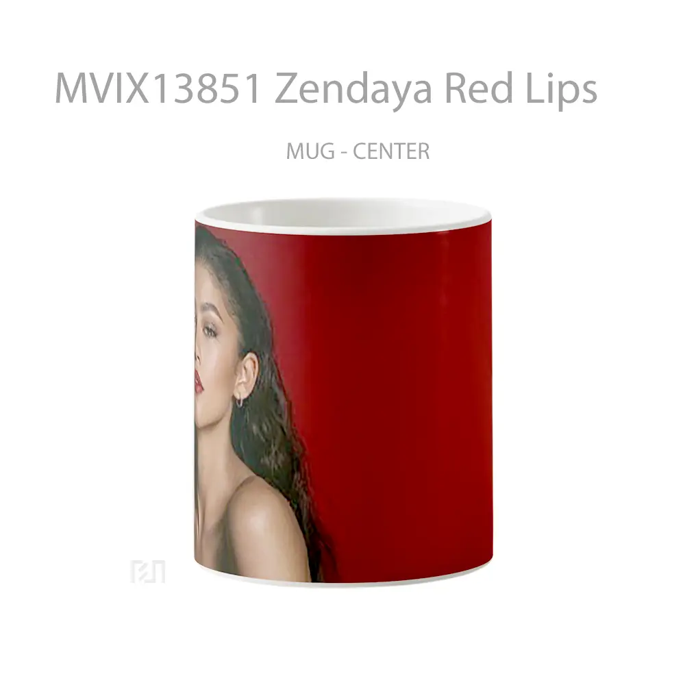 Mug Zendaya Red Lips Gelas Selebriti