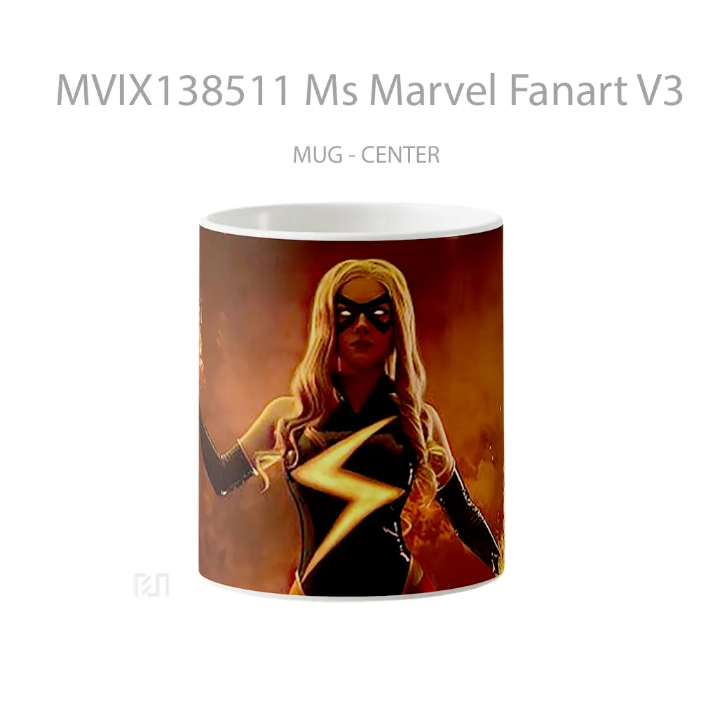 Mug Ms Marvel Fanart V3 Gelas Superhero