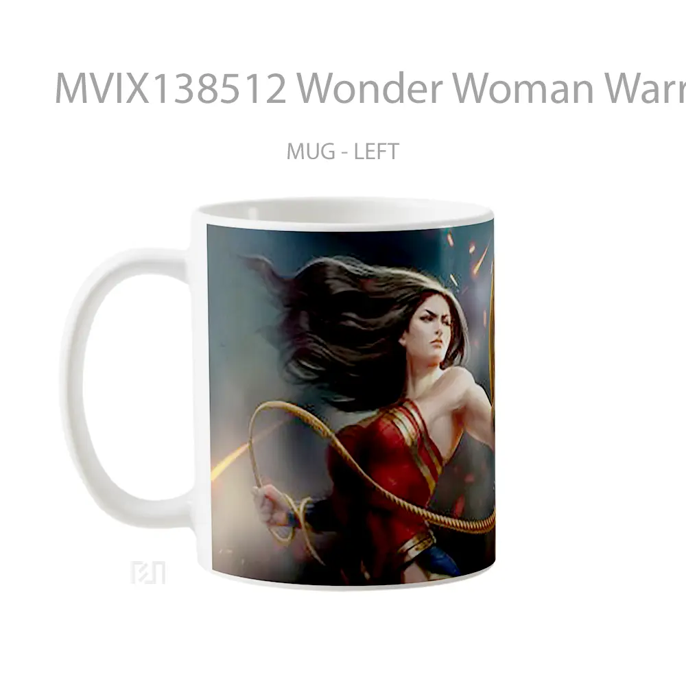 Mug Wonder Woman Warrior Gelas Superhero - All-side / Desain