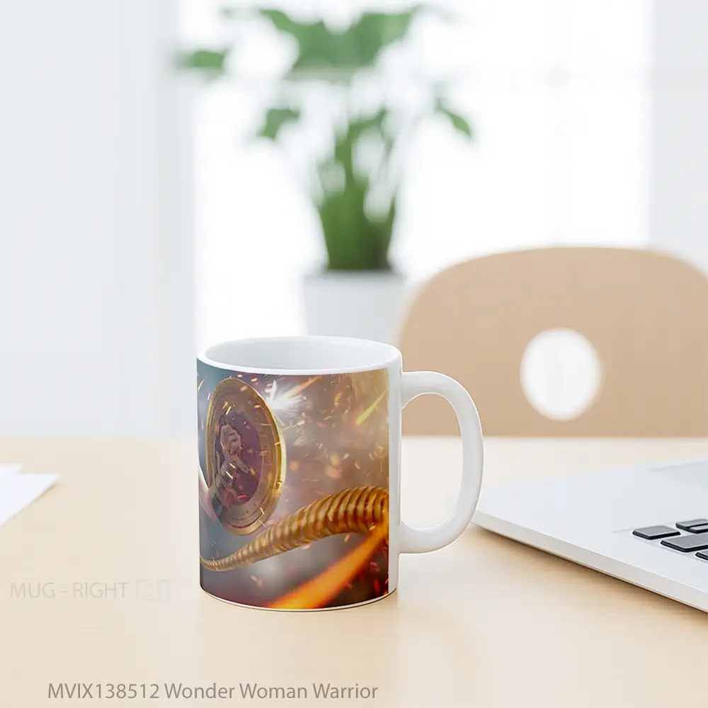 Mug Wonder Woman Warrior Gelas Superhero - All-side / Desain