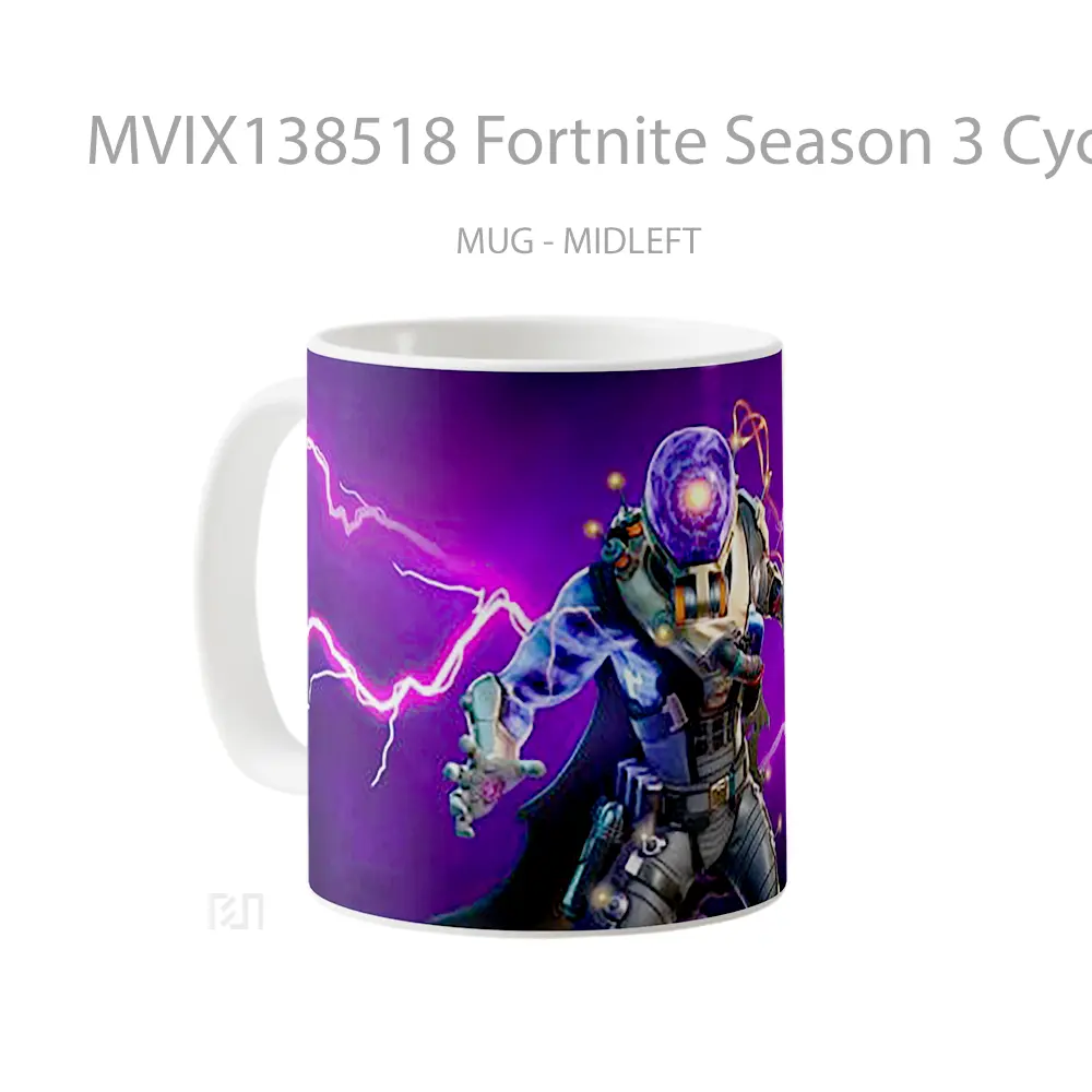 Mug Fortnite Season 3 Cyclo Outfit Cangkir Gamer - All-side / Desain