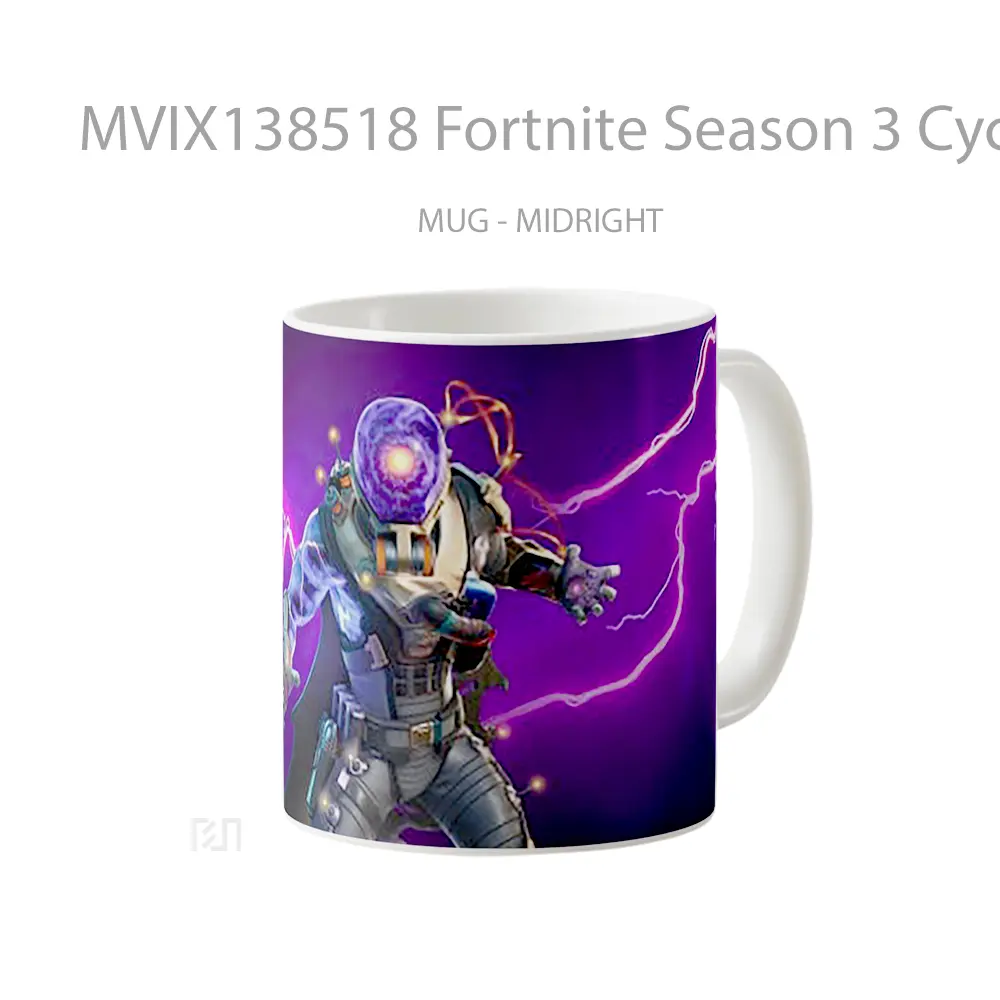 Mug Fortnite Season 3 Cyclo Outfit Cangkir Gamer - All-side / Desain