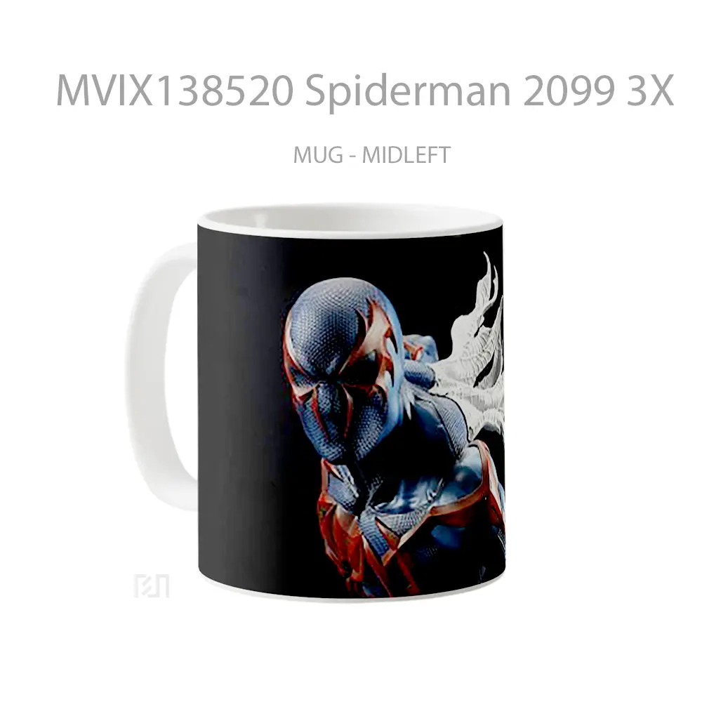 Mug Spiderman 2099 3X Gelas Superhero - All-side / Desain