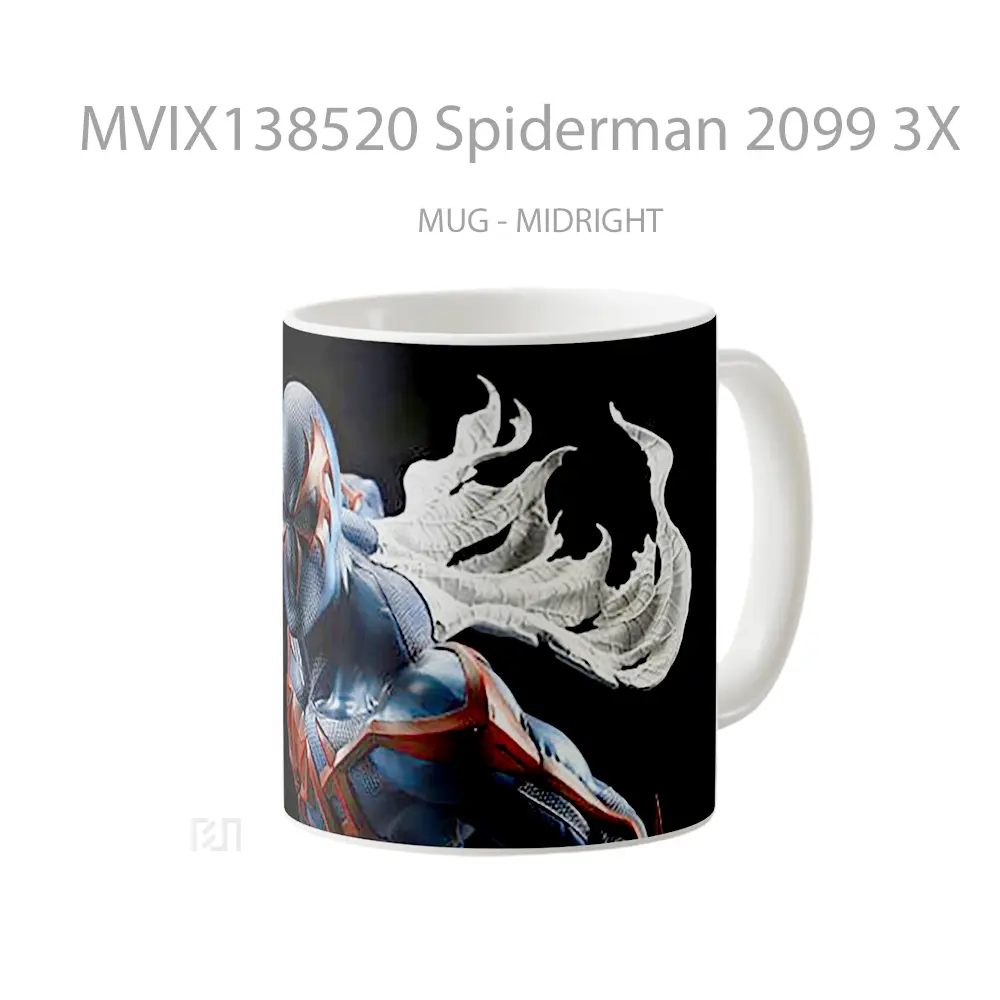 Mug Spiderman 2099 3X Gelas Superhero - All-side / Desain