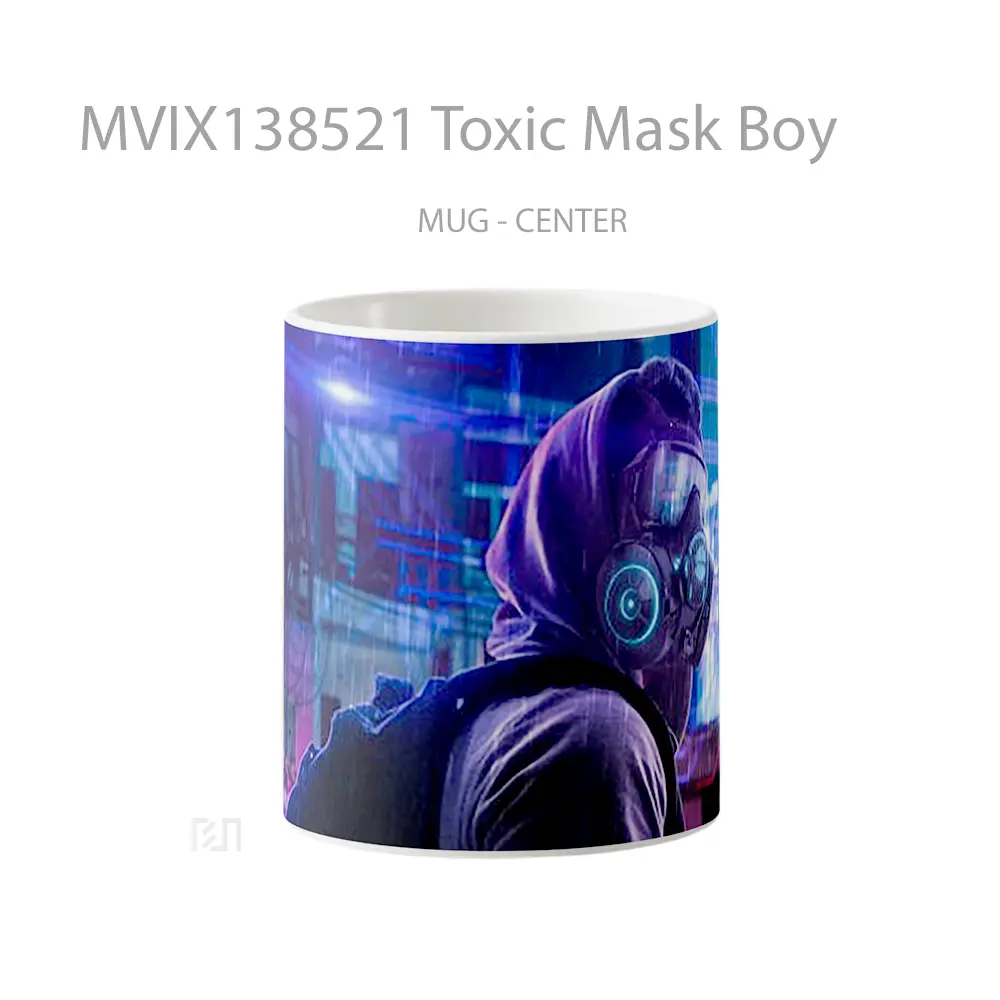Mug Toxic Mask Boy Gelas Keramik Unik