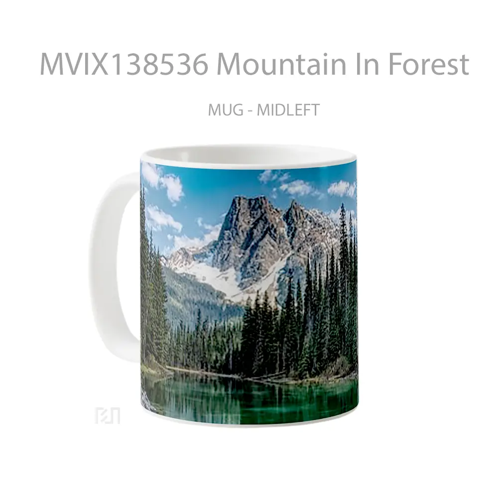 Mug Mountain In Forest Gelas Pemandangan Alam - All-side / Desain