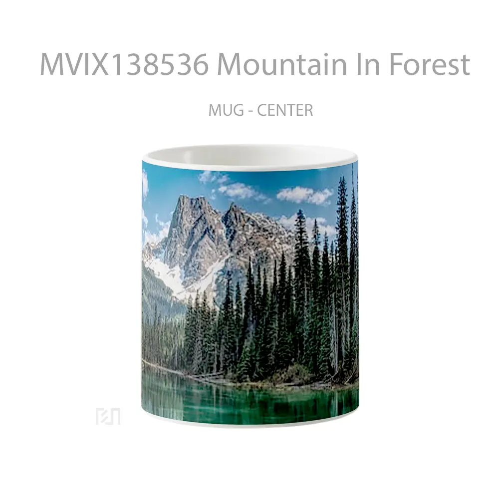 Mug Mountain In Forest Gelas Pemandangan Alam
