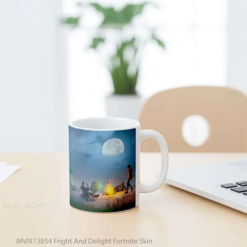 Mug Fright And Delight Fortnite Skin Cangkir Gamer - Tampak Kanan
