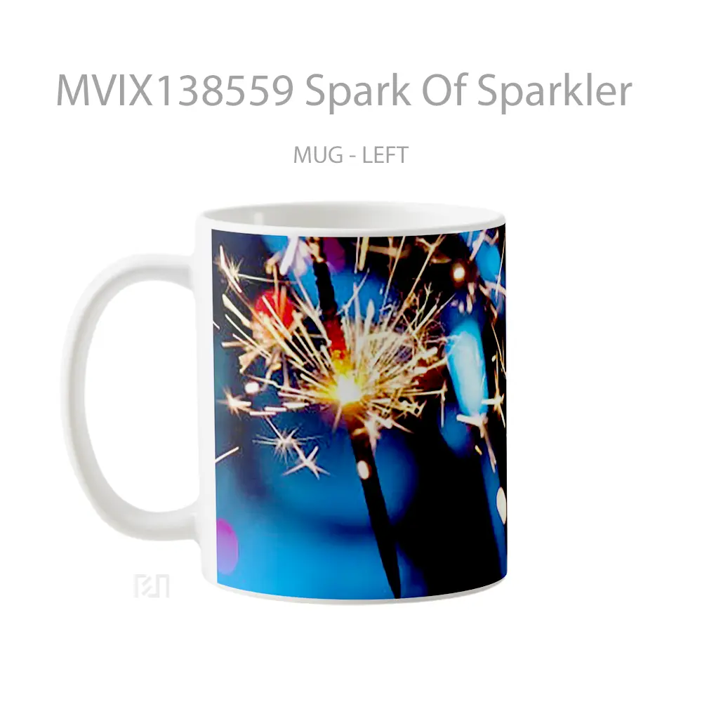 Mug Spark Of Sparkler Gelas Keramik Unik - All-side / Desain