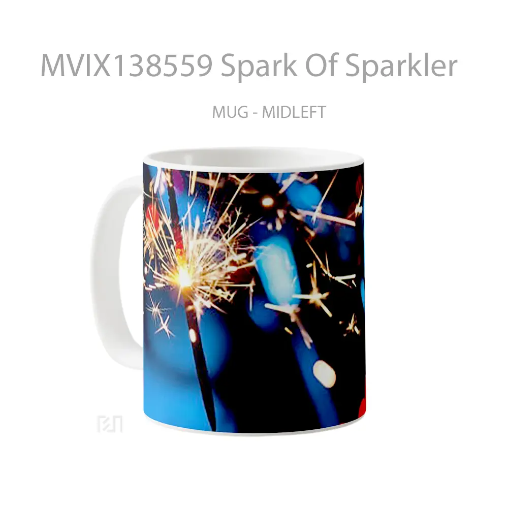 Mug Spark Of Sparkler Gelas Keramik Unik - All-side / Desain