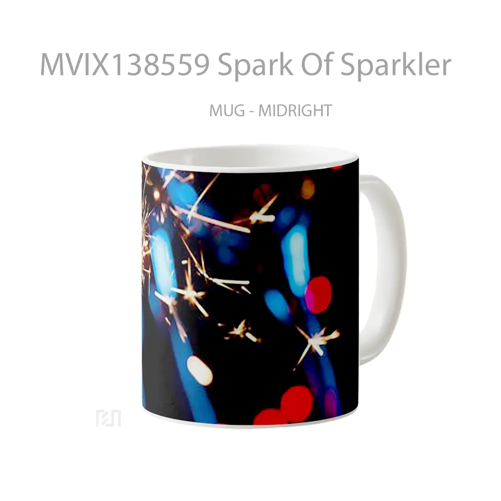 Mug Spark Of Sparkler Gelas Keramik Unik - All-side / Desain