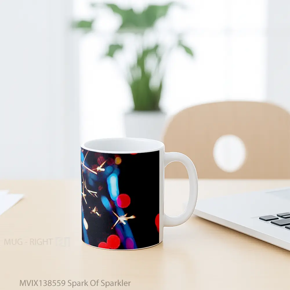 Mug Spark Of Sparkler Gelas Keramik Unik - All-side / Desain