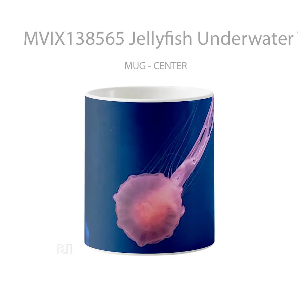 Mug Jellyfish Underwater V2 Gelas Keramik Unik