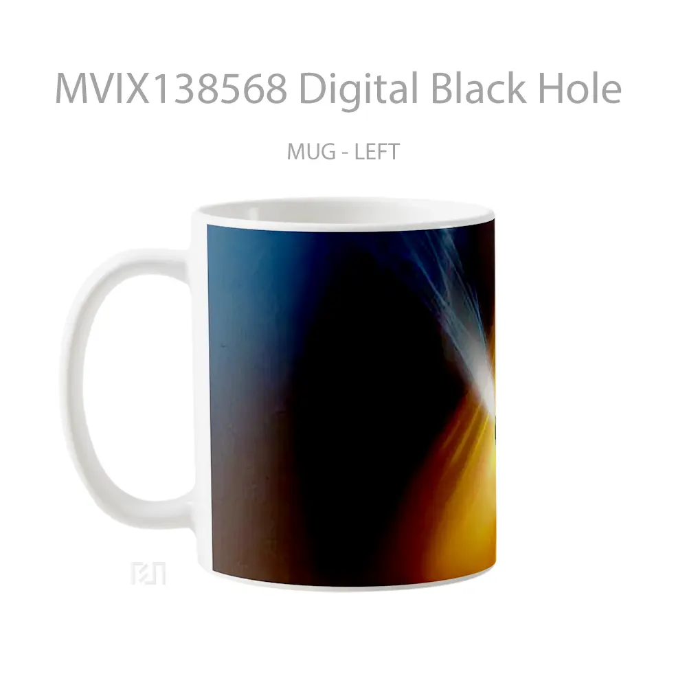 Mug Digital Black Hole Gelas Astronomi - All-side / Desain